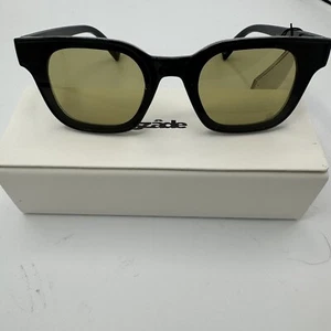 Occhiali da sole SZADE NUOVI CON SCATOLA Sharp Sustainable On Trend quadrati Elysium doppio nero/inchiostro - Foto 1 di 4