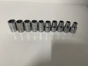 Snap On 1/2" Flankenantrieb flach Steckschlüsselsatz 10-19 mm 6 Punkt metrisch  - Bild 1 von 12