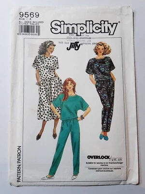 SIMPLICITY PATTERN - 9569 LADIES TOP TAPERED PANTS FLARED SKIRT 6-24 UNCUT - Image 1 of 2