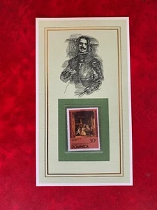 DOMINICA 1980 CARD ISP MNH ART DIEGO VELAZQUEZ MAIDS OF HONOUR 1656 MARGARITA - Picture 1 of 2
