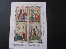 Liechtenstein Stamp Miniature Sheet Minnesingers Scott # 471 Never Hinged Unused