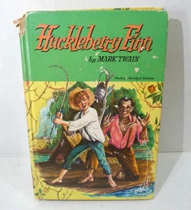 Huckleberry Finn by Mark Twain 1955 Vintage Tom Sawyer’s Comrade HC Book Imp - Picture 1 of 8