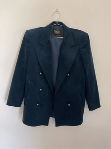 BERGDORF GOODMAN Suede Vintage Jacket Size Medium - Picture 1 of 8