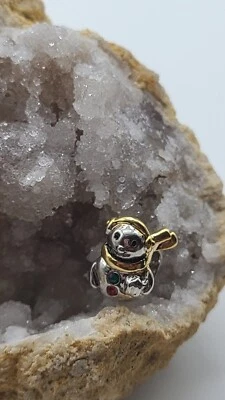 Oro pl / Plata p Muñeco de Nieve Navidad Pugster Dije Añadir a Pulseras Europeas  Foto 1 de 4