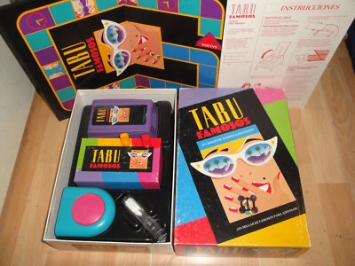 TABU FAMOSOS ¡UN JUEGO DE INAUDITA DIVERSION! JUEGO DE MESA DE MB DEL AÑO 1992 - Imagen 1 de 2