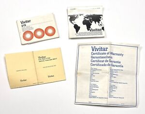 VTG VIVITAR 215 Camera Operator's OWNER'S MANUAL Instruction Booklet Paperwork