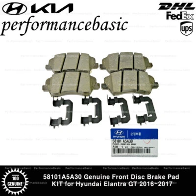 58101A5A30 KIT de pastillas de freno de disco delanteras genuinas para Hyundai Elantra GT 2016-2017 Foto 1 de 2