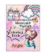Unicorn, Mairmaid, Fairies Coloring Book for Girls, Lee, Casey