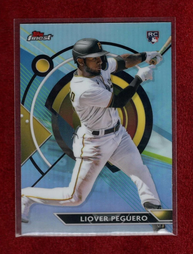 LIOVER PEGUERO 2023 TOPPS FINEST REFRACTOR ROOKIE CARD PITTSBURGH PIRATES - Image 1 of 1