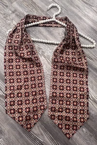 De Colección Frangi Corbata Negro Rojo Blanco Geométrico 100% Seda Italia Plisado Cuello Bufanda - Imagen 1 de 12