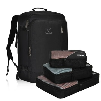 Hynes Eagle 38L Flight Approved Carry on Backpack Travel Bags 3PCS Packing Cubes - Image 1 of 4