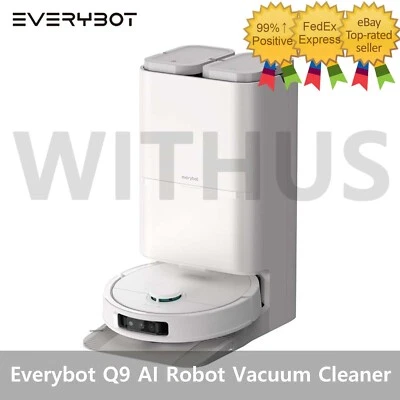 Everybot Q9 All In One AI Robot Vacuum Cleaner 220V/60Hz - Tracking - Image 1 of 4