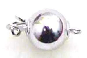 Venta al por mayor 10X Bola redonda 10mm 1 hebra Accesorios de cierre para joyería gp54_10 - Imagen 1 de 3