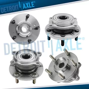 Conjunto de buje de cojinete de rueda delantera y trasera para Mitsubishi Endeavor 04-08 10-11 AWD - Imagen 1 de 7