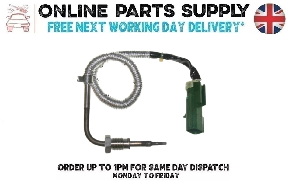 Sensor de temperatura de los gases de escape para Jeep Grand Cherokee 4 3.0 CRD V6 2013 en adelante Foto 1 de 4