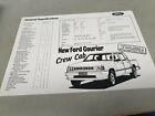 Dec 1985 Ford  Courier Crew Cab  Australian Spec Sheet