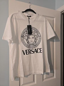 AUTHENTIC MENS VERSACE MEDUSA LOGO T-SHIRT XXL SLIM FIT - Picture 1 of 3