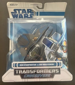 Star Wars Transformers Crossovers Jedi Starfighter/Obi-Wan Kenobi 2008 Hasbro - Bild 1 von 4