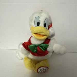 Disney Donald Duck Santa Plush Happy Holidays 2008 Vintage with Tags Disneyland - Picture 1 of 6