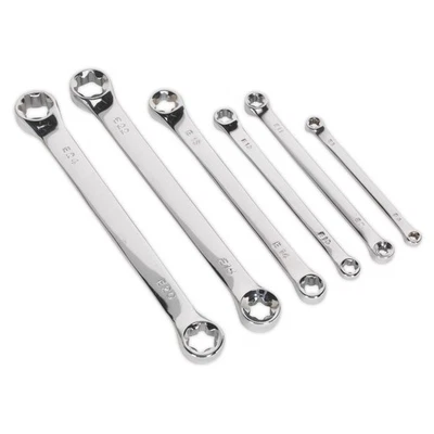 Sealey TRX-Star* Double End Spanner Set 6pc S01107  - Image 1 of 2