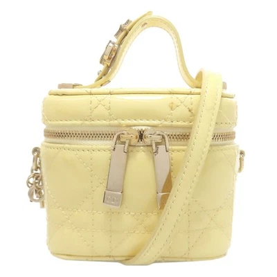 CHRISTIAN DIOR Micro Vanity Mini Bolso de Mano 2WAY Esmalte Damas [Usado] Foto 1 de 4