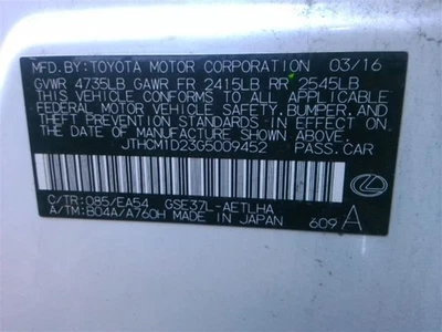 AC Evaporator Fits 13-19 LEXUS GS350 8706106 Foto 1 de 4