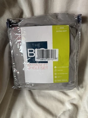 Juego de sábanas grises The Big One King Size extra suaves Foto 1 de 4