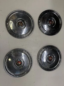 1955-1956 Ford Thunderbird Fairlane Hubcaps Set Of (4). - Picture 1 of 2