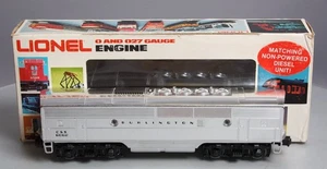 Lionel 6-8062 O Burlington F-3 B-Unit Chrome Non-Powered Diesel Locomotive #8062 - Picture 1 of 12