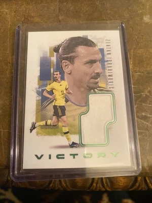 2024 Futera Unique Zlatan Ibrahimović Victory Game Worn Patch 2/3 SSP Sweden - Image 1 of 2