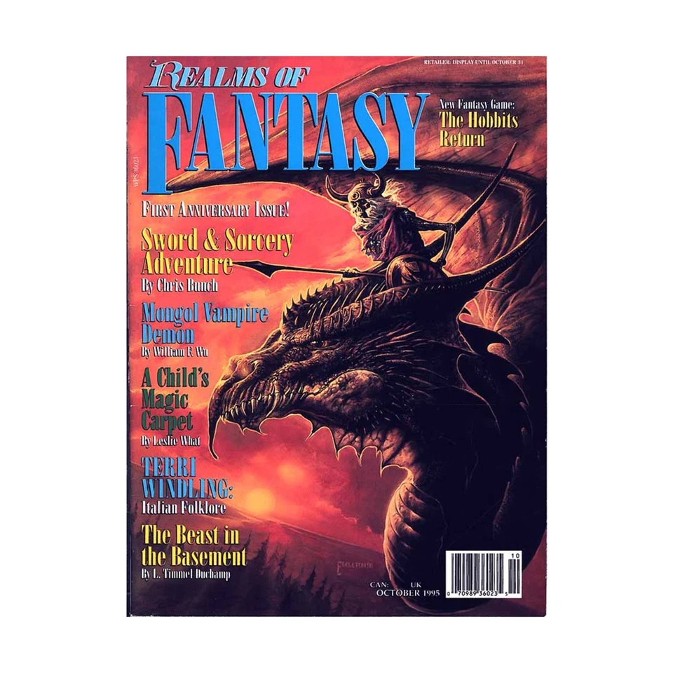 Sovereign  Realms of Fa  1995 October "Sword & Sorcery Adventure, Mongo Mag VG+ Foto 1 de 1