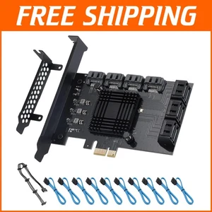 Advanced 10-Port SATA Controller Card with RAID and Cooling for Peak Performance - Picture 1 of 9