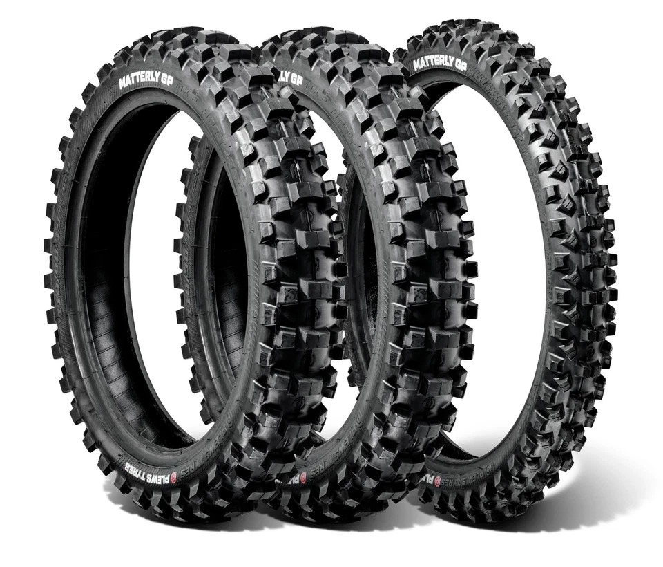 3 Tyre Bundle 85cc MX2 Matterly x1 (Front) 70/100–19    x2 (Rear) 90/100–16 - Image 1 of 1