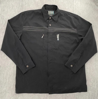 VINTAGE Nike Air Jordan Shirt Adult XL Black Overshirt Full Zip TW03 Mens Y2K - Image 1 of 4