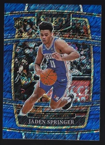 2021-22 Panini Select #85 Jaden Springer Blue Shimmer Prizms Rookie 76ers - Picture 1 of 2