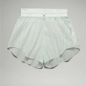 Lululemon Step Out hoch geschnittene Shorts 3" durchsichtig Ozean Luft Sportshorts Größe 14 XL - Bild 1 von 11