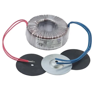 12V Trafo (Ringkerntransformator) 50VA, 230V~ zu 12V~/4,10A, 75x32mm, 15cm Kabel - Bild 1 von 4