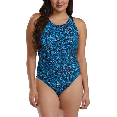 TYR Women's One-Piece Swimsuit, Blue, Size M - Image 1 of 4