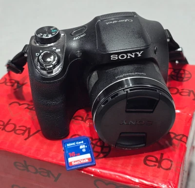 Sony Cyber-shot DSC-H300 Digital Camera - 35x Optical Zoom Black w/ 16GB SD Card - Image 1 of 4