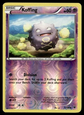 Koffing Common Reverse Holo XY - Fates Collide 27/124 NM Pokémon TCG - Image 1 of 2
