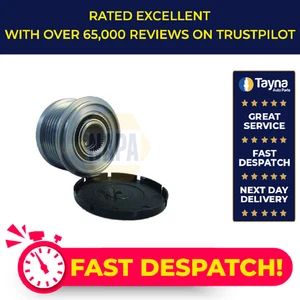 Overrunning Alternator Pulley fits VOLVO V40 645 1.9 97 to 00 Clutch NAPA New - Picture 1 of 8
