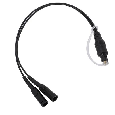 New Optical Audio Cable 1 In 2 Out Male To Female SPDIF Fiber Optic Splitter Co - Image 1 of 4