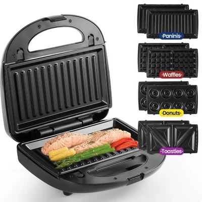 SUPERLEX Sandwichmaker Waffeleisen Sandwichtoaster Kontaktgrill Barbecue-Grill