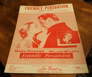 Friendly Persuasion (Thee I Love) ~ 1956 Leo Feist Noten - Bild 1 von 1