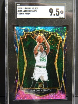 2019-20 Panini Select Aaron Nesmith Cosmic Prizm SP Premier Level Rookie SCG 9.5 - Image 1 of 4