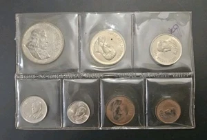 1967 SOUTH AFRICA - OFFICIAL MINT BU SET (7) w/ SILVER Coin (#20109) - Picture 1 of 2