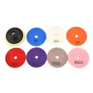 3 Inch Polishing For Pads for Tile Glass Stone Marble Concrete Set of 8 - Picture 1 of 17
