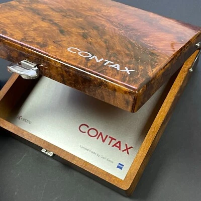 original CONTAX T3 PRESENTATION BOX wooden case display 35mm camera CARL ZEISS - Bild 1 von 4