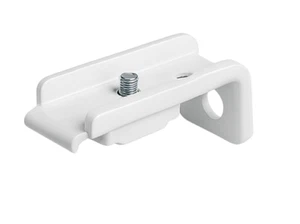 4x FINELINE & ILINE Gardinenschiene 40 mm weiß Stirn-/Top Fix Stützen Klammern - Bild 1 von 3