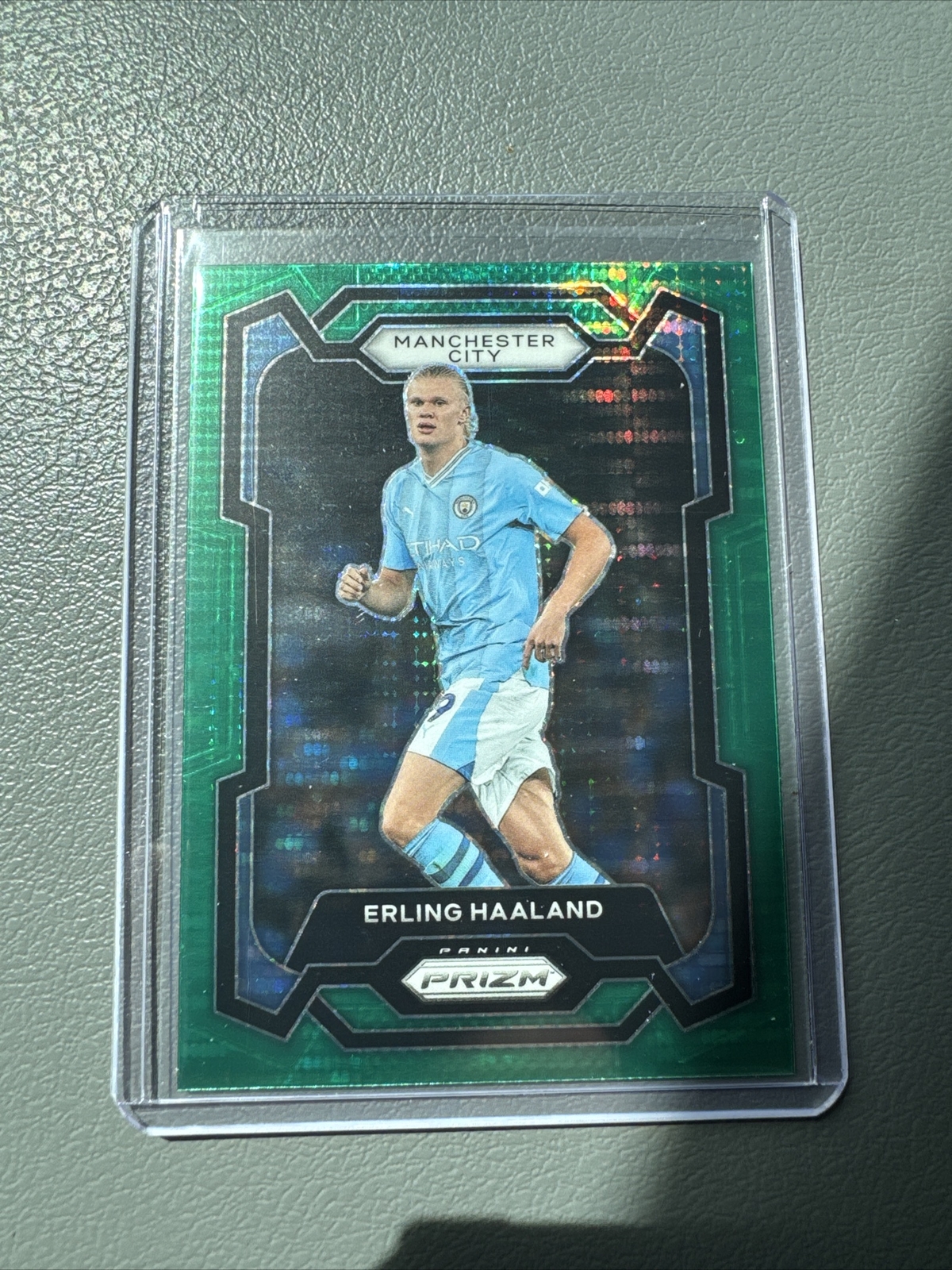 2023 - 2024 epl prizm erling haaland green pulsar manchester city